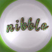 Nibble_3d lettering photo realistic . Un proyecto de Diseño, 3D y Tipografía de Nando Cebrián - 23.09.2016