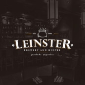 Leinster "Brewery n' Hostel". Br, ing e Identidade, Design gráfico, e Tipografia projeto de Leandro Bos - 03.10.2016