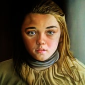 Arya Stark. Traditional illustration, and Painting project by Ana Brown - 10.09.2016