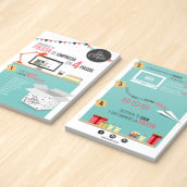 Flyer | Pepa Confetti "Fiesta de empresas". Un progetto di Graphic design e Web design di Paula Ruiz Pinilla - 15.12.2015