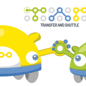 Transfer & Shuttle - mascotas. Un proyecto de Diseño de personajes de Herbie Cans - 19.12.2013