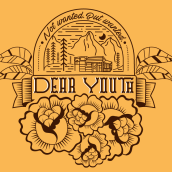 T-Shirt illustration for Canadian band Dear Youth. Un proyecto de Ilustración tradicional, Diseño de vestuario y Diseño gráfico de Bárbara Gondar - 12.11.2016