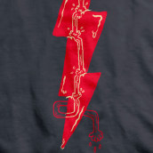 (Diseño Camiseta) Zen Thunder. Un proyecto de Ilustración, Diseño de vestuario y Diseño gráfico de Ana F. Rull - 17.11.2016
