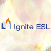 Logotipo Ignite ESL. Un proyecto de Diseño, Br, ing e Identidad y Diseño gráfico de Montaña Pulido Cuadrado - 16.10.2016