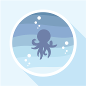 Octopus. Ilustração tradicional projeto de Fernando Cano - 26.12.2016
