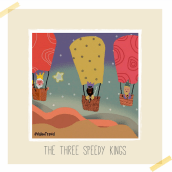 The three speedy kings. Un proyecto de Ilustración tradicional de Valentina Urdaneta Urdaneta - 05.01.2017