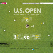 Canal+ - US Open. Web Development project by Chapplin Studio - 01.23.2015