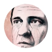Retrato con Photoshop - Johnny Cash. Ilustração tradicional, Direção de arte, Design gráfico, e Design de som projeto de Fabio Spagnoli - 16.01.2017