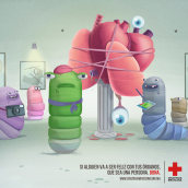 Cruz Roja: Donación de órganos - Gusanos. Un projet de Publicité , et Marketing de Daniel Granatta - 04.05.2012