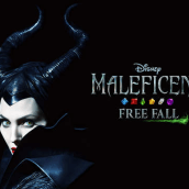 Maleficent Free Fall. Traditional illustration, and UX / UI project by Carmen Higueras - 02.11.2017