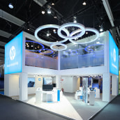 Stand HP MWC16. Design, Architecture, Interior Architecture, Lighting Design, and 3D Design project by Mac Group Stands - 02.13.2020
