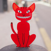 Street cat. Traditional illustration project by Bernat Muntés - 03.06.2017