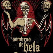 Sombras de Hela - Camiseta. Un proyecto de Ilustración tradicional y Diseño gráfico de Trinidad Reyes Torregrosa Morales - 01.12.2016