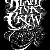 Black Ink Crew Chicago . Lettering projeto de Catrin Valadez - 21.03.2017
