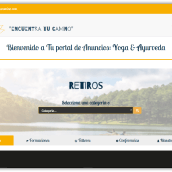 Portal de anuncios de Yoga y Ayurveda. Desenvolvimento Web projeto de Carles Far Pierres - 05.04.2017