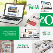 Identidad Corporativa The Olive Press Newspaper/ Marbella. Un proyecto de Br, ing e Identidad, Diseño editorial y Diseño gráfico de lazamarbide design studio - 18.04.2017