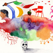 Ayotzinapa. Traditional illustration project by Augusto Metztli - 04.23.2017