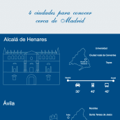 Infografía: Ciudades Patrimonio. Graphic Design project by Marta Rico Ruiz - 04.27.2017