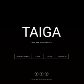 TAIGA video and audio artists. Web Design projeto de Adrián Montalvo - 09.04.2017