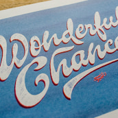Wonderful Chances. T, pograph, Calligraph, and Lettering project by Yani&Guille - 06.27.2017