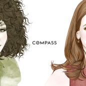 Retratos para COMPASS New York . Un progetto di Illustrazione di Mercedes deBellard - 06.07.2016