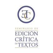 Logotipo para el Seminario de Edición Crítica de Textos  de la UNAM. Un proyecto de Diseño gráfico de Mercedes Flores Reyna - 17.07.2017