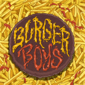 Burger Boys. Ilustração tradicional, Design de personagens, Comic, e Lettering projeto de Marta Fernández - 17.07.2017