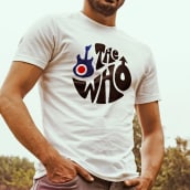 Diseño de camiseta para The Who y Pretty Green en colaboración con Talenthouse. Moda e Ilustração vetorial projeto de Carlota de Mier Macho - 07.02.2014