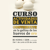 Cartel / Curso Actividades de Venta. Graphic Design project by Linda Augusto - 07.20.2017
