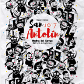 Cartel para las ferias y fiestas de San Antolín 2017. Ilustração tradicional, e Design gráfico projeto de Charlie - 27.07.2017