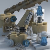 Bodegones de Lego. Un proyecto de 3D de Ferran Sellarès Ribas - 13.10.2016