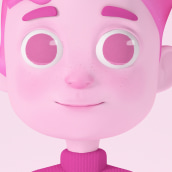 Gum boy. Ilustração tradicional, 3D, e Design de personagens projeto de coco mono - 08.08.2017
