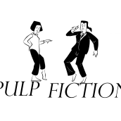 Pulf Fiction. Ilustração tradicional projeto de sarahwiththeh - 29.08.2017