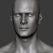 Estudio de una cabeza masculina. 3D, and Character Design project by Tonatiuh de San Julián - 09.07.2017