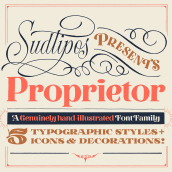 Proprietor — Type Family. T, and pograph project by Yani&Guille - 09.18.2017