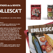 Revista Enllesca't. Un proyecto de Diseño editorial y Diseño gráfico de Cristina Calero Martínez - 19.09.2017