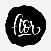 Proyecto de logotipo caligráfico: Flor. Lettering projeto de Florencia Urbinati - 11.10.2017