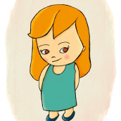 Ginger | Ilustración. Ilustração tradicional, e Design de personagens projeto de Diana Santoni - 13.10.2017