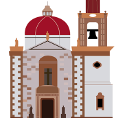 Iglesia Pinos. Design de ícones projeto de juan manuel garcia - 16.10.2017