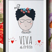 VIVA LA FRIDA!. Un proyecto de Diseño, Ilustración tradicional e Ilustración vectorial de Júlia Vidigal Munhoz - 01.01.2016