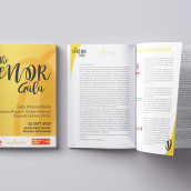 Programa de mano para gala benéfica RTVE. Un proyecto de Diseño, Diseño editorial y Diseño gráfico de Raquel Sedano - 23.10.2017