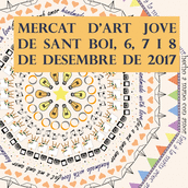 Cartel finalista del "Concurs de Cartells del Mercat d'Art Jove 2017" de Sant Boi. Un proyecto de Diseño gráfico e Ilustración vectorial de Laura Ortiz - 05.10.2017
