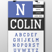 Tipografia Colin | Colin Font. Un proyecto de Diseño gráfico y Tipografía de Laura Jorba Torras - 27.10.2017