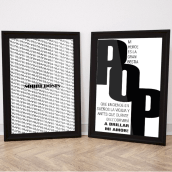 Posters tipográficos . Un proyecto de Diseño gráfico de Mariana Alemanno - 28.10.2016