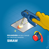 Soldadura SMAW. Un proyecto de Diseño, Animación, Infografía e Ilustración vectorial de Francisco Javier González y García - 15.05.2017