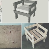 Mueble para exterior :D (Diseño-Materia Prima-Producto Final). Un proyecto de Artesanía, Diseño, creación de muebles					 y Escultura de Manuel Luces - 05.11.2017