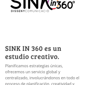 Página web de nuestro nuevo estudio. Un proyecto de Diseño, Diseño gráfico, Marketing, Diseño Web y Desarrollo Web de SINK IN 360 STUDIO SL - 12.07.2017