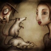 Introducción a la ilustración infantil. Cuento ilustrado: “Coraline” de Neil Gaiman. Traditional illustration project by Sergi Hernández - 11.06.2017