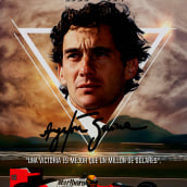 Poster Design Ayrton Senna. Design project by Ignacio Tenaglia - 02.11.2017