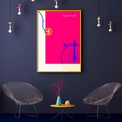 Ride collection frame. Design, and Vector Illustration project by Lorena Sacristán - 09.14.2017